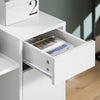 SoBuy ASK02-W Kartotéka Kartotékový vozík Stolek na tiskárnu Stojan na tiskárnu Kontejner na role Úložná skříňka Skříňka pro kancelář Bílá WD cca 72x40x54cm