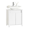 SoBuy BZR101-W Skříňka pod umyvadlo Koupelnová skříňka Koupelnový nábytek Bílá 60x65,5x34cm