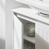 SoBuy BZR108-II-W Umyvadlová skříňka Skříňka pod umyvadlo Koupelnová skříňka Koupelnový nábytek Bílá 60x60x30cm