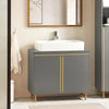 SoBuy BZR129-HG Skříňka pod umyvadlo Koupelnová skříňka Koupelnový nábytek Šedá 75x65x35cm