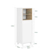 SoBuy Badezimmerschrank mit Wäschekorb BZR146-W