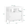 SoBuy BZR185-W Spodní skříňka pod umyvadlo Spodní skříňka pod umyvadlo Koupelnová skříňka Spodní skříňka pod umyvadlo Koupelnová skříňka Koupelnový nábytek Bílá WD cca 60x60x30cm