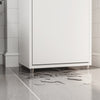 SoBuy BZR222-W, Úzká skříňka pod umyvadlo 40 × 60 × 30 cm, s výřezem na sifon, bílá