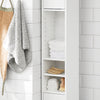 SoBuy BZR34-W Vysoká skříňka do koupelny s 5 přihrádkami Bílá