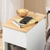 SoBuy FBT111-II-WN Noční stolek/postranní stolek/kávový stolek bílý
