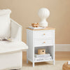 SoBuy FBT126-WN Noční stolek Odkládací stolek Telefonní stolek Bílá 40x60x30cm