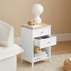 SoBuy FBT126-WN Noční stolek Odkládací stolek Telefonní stolek Bílá 40x60x30cm