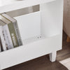 SoBuy FBT147-W Boční stolek k pohovce / do obývacího pokoje / koupelny se 2 policemi bílý