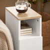 SoBuy FBT149-WN Noční stolek/postranní stolek/telefonní stolek bílý