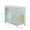 SoBuy FBT159-GR noční stolek rozkládací stolek stolek na tiskárnu stojan na tiskárnu úložná skříňka pro kancelář zelená WHT cca 35x60x70cm