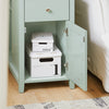 SoBuy FBT159-GR noční stolek rozkládací stolek stolek na tiskárnu stojan na tiskárnu úložná skříňka pro kancelář zelená WHT cca 35x60x70cm