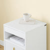 SoBuy FBT168-W Noční stolek SoBuy FBT168-W, noční stolek se 3 zásuvkami a úložným prostorem, moderní odkládací stolek do ložnice a obývacího pokoje, bílý Š40 x H40 x V63 cm
