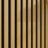 SoBuy FHK40-N Półka Ścienna Lamele Dąb z 2 Półkami i 3 Haczykami, Naturalny, 120×19×120 cm