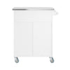 SoBuy FKW121-W Kuchyňský vozík s pracovní deskou Servírovací vozík Kuchyňský ostrůvek Kuchyňská skříňka Bílá