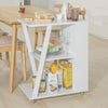 SoBuy FKW77-W Designový servírovací vozík Kuchyňský vozík Boční vozík Bílý 60x77x38cm