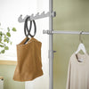 SoBuy FRG109-HG Teleskopický šatní systém Úložný systém na šaty Policový systém na šaty Světle šedá
