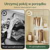 SoBuy FRG109-II-HG, Teleskopická tyč na šaty, Robustní věšák na oblečení, Nastavitelná otevřená šatní skříň s tyčemi na ramínka do ložnice, šatna, šedá