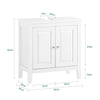 SoBuy FRG202-W Szafka pod umywalkę 70x38 cm – nowoczesna, ciemnoszara, funkcjonalna