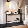 SoBuy FSB19-SCH Vintage konzolový stůl Kov stolek do chodby Odkládací stolek Černý 120 x 65 x 20 cm