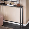 SoBuy FSB19-XL-SCH Vintage konzolový stůl Kov stolek do chodby Odkládací stolek Černý 120 x 80 x 20 cm