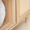 SoBuy FSB87-N Sideboard s posuvnými dveřmi Kuchyňská skříň Odkládací skříňka Nízká komoda Přírodní