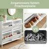 SoBuy FSR100-W Skříňka do předsíně Botník Komoda na boty Skříňka Stojan na boty Organizéry obuvi Konzole 100x19x91cm