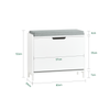 SoBuy Szafka na buty z 1 drzwiami FSR151-K-W