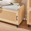SoBuy FSR154-N Lavice na boty Lavice do předsíně Truhla na boty Lavice Sedací komodaPřírodní 110 x 49 x 40 cm