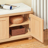 SoBuy FSR188-N Úložná lavice s botníkem a sedákem do předsíně dřevo