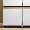 SoBuy FSR225-E-W Szafka na Buty z Podwójnymi Drzwiami i Półką, Biały, 100×43×19 cm