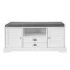 SoBuy FSR71-W Lavice s úložným prostorem Lavice na boty Bílá 105x49x37cm