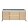 SoBuy FSR71-W Lavice s úložným prostorem Lavice na boty Bílá 105x49x37cm
