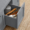 SoBuy FSR80-SG Lavice s úložným prostorem Lavice na boty Šedá 90x45x35cm
