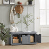 SoBuy FSR80-SG Lavice s úložným prostorem Lavice na boty Šedá 90x45x35cm