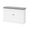 SoBuy FSR82-L-W Botník s klapkou Lavice s podsedákem Bílá 75x51x24cm