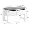 SoBuy FSR90-W Botník Lavice s úložným prostorem Bílá 110x47x35cm