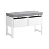 SoBuy FSR90-W Botník Lavice s úložným prostorem Bílá 110x47x35cm