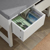 SoBuy FSR90-W Botník Lavice s úložným prostorem Bílá 110x47x35cm