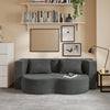SoBuy FST101-DG Sofa Łóżko Rozkładane 2 w 1 z Funkcją Spania, Ciemnoszary, 177×107×32 cm