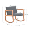 SoBuy FST93-HG Houpací křeslo Zahradní relaxační křeslo Světle šedé 66x73x75cm
