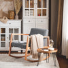SoBuy FST93-HG Houpací křeslo Zahradní relaxační křeslo Světle šedé 66x73x75cm