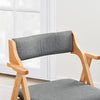 SoBuy FST98-HG skládací židle z dřeva s polstrováním – skládací, již sestavená jídelní a kuchyňská židle, polstrovaná dřevěná židle pro hosty, kancelář, balkon, svatbu nebo zahradu, šetří místo, šedá