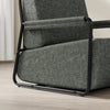SoBuy | Šedé relaxační křeslo s podnožkou | Moderní čalouněné křeslo do obývacího pokoje | 74×67×78 cm | Nosnost 143 kg | FST99-DG