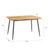 SoBuy FWT110-N Jídelní stůl Bistro stůl Barový stůl Kuchyňský stůl Kuchyňská linka Vintage hnědá Š x V x H cca 120 x 75 x 78 cm