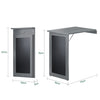 SoBuy FWT20-HG Nástěnný stůl s tabulí Rozkládací stůl Jídelní stůl Kuchyňský stůl Světle šedá 50x76x75cm
