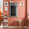 SoBuy FWT20-HG Nástěnný stůl s tabulí Rozkládací stůl Jídelní stůl Kuchyňský stůl Světle šedá 50x76x75cm