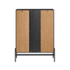 SoBuy HFSB04-SCH Příborník Kuchyňská skříňka Komoda Předsíňka Botník Úložná skříň Černá 92x119x40cm