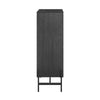 SoBuy HFSB04-SCH Příborník Kuchyňská skříňka Komoda Předsíňka Botník Úložná skříň Černá 92x119x40cm