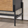 SoBuy HFSB04-SCH Příborník Kuchyňská skříňka Komoda Předsíňka Botník Úložná skříň Černá 92x119x40cm