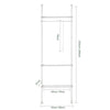 SoBuy KLS07-W Teleskopický stojan Teleskopický šatní systém Nastavitelný stojan na šaty Š (52-80) x V (233-300) cm
